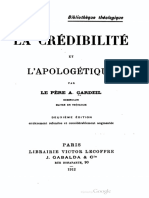 La Crédibilité Et La Apologétique