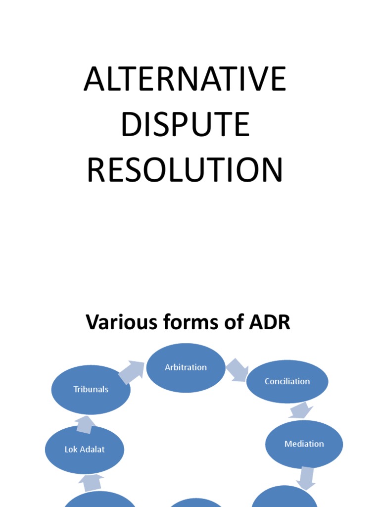 Mediation in Alternative Dispute Resolution | PDF | Alternative Dispute ...