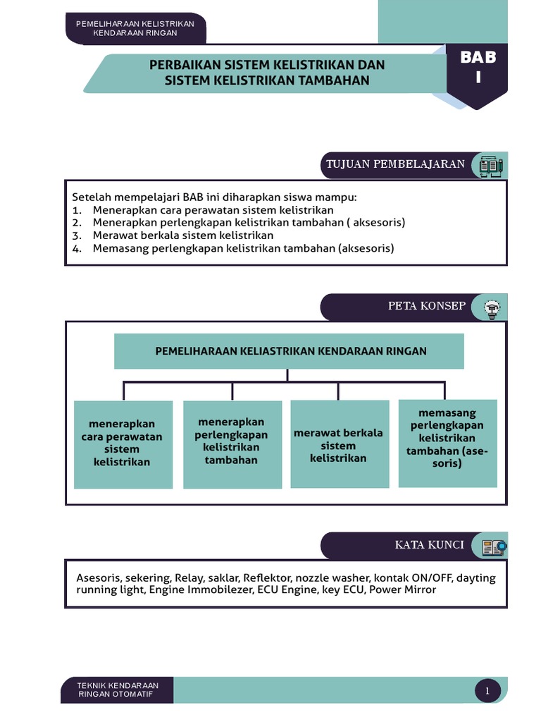 diagnosa kerusakan kendaraan sistem kelistrikan