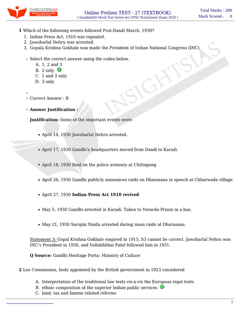 Test - 27 (Textbook) S | PDF | Limited Liability Partnership | Law