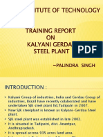 Ajmer Institute of Technology Training Report ON Kalyani Gerdau Steel Plant