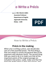 Lecture 9 How to Write a Precis - 2