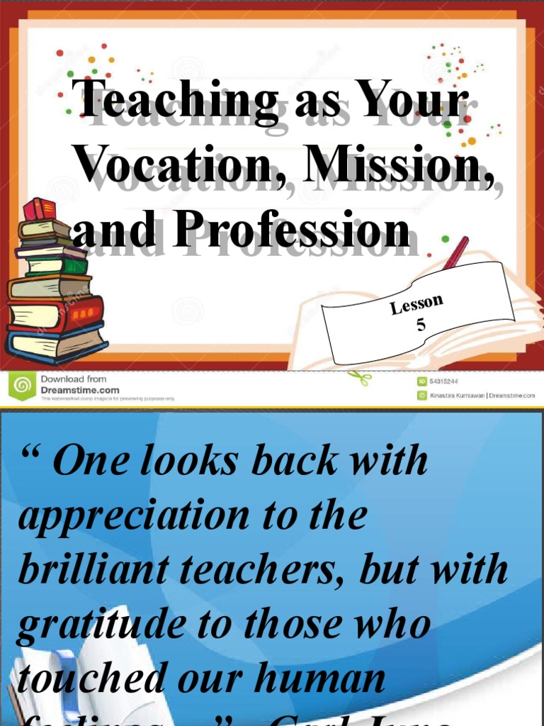Teaching As Your Vocation Mission and PR | PDF | Jesus | God