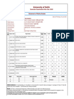 University of Delhi: Semester Examination Nov-Dec 2020 Statement of Marks/Grades