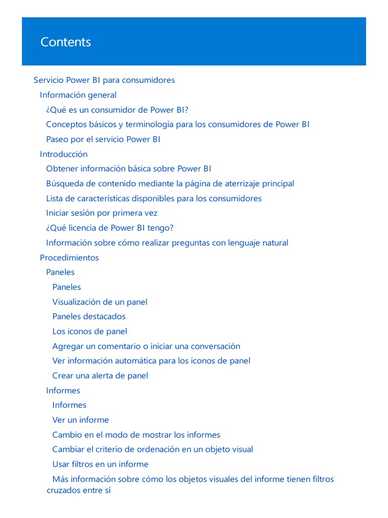 Power Bi Manual | PDF | Software de la aplicacion | Aplicación movil