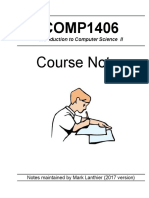 COMP1406 Course Notes: Introduction To Computer Science II