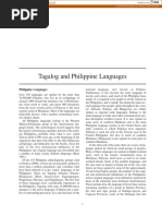 Tagalog and Philippine Languages