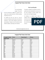 Irregular Past Tense Verb Chart: How To Use This Guide