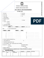Northern Technical College: Student Application Form