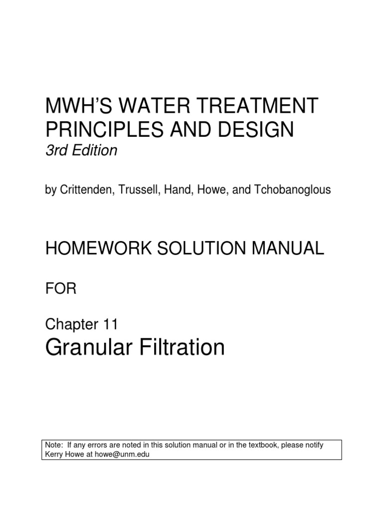CH 11 PDF Filtration Chemical Engineering