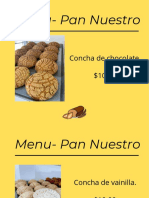 Menu - Pan Nuestro