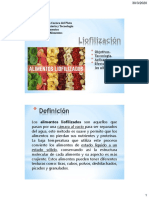 2.3. Concentración de alimentos LIOFILIZACIÓN