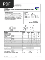 AO4912 Asymmetric Dual N-Channel Enhancement Mode Field Effect Transistor