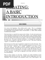 5) DEBATING - Basic Introduction