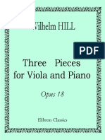 Wilhelm Hill Three Pieces For Viola and Piano Op 1 160512 1