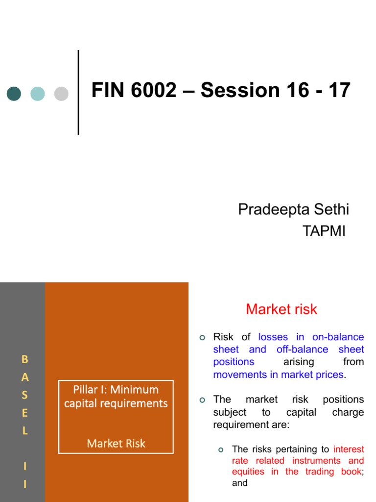 Basel II Market Risk Capital Requirements | PDF | Capital Requirement ...