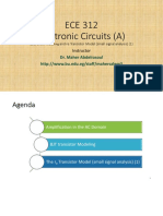 ECE 312 Electronic Circuits (A) : Dr. Maher Abdelrasoul