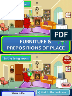 In The Living Room Furniture Prepositions of Place CLT Communicative Language Teaching Resources Fun 89740