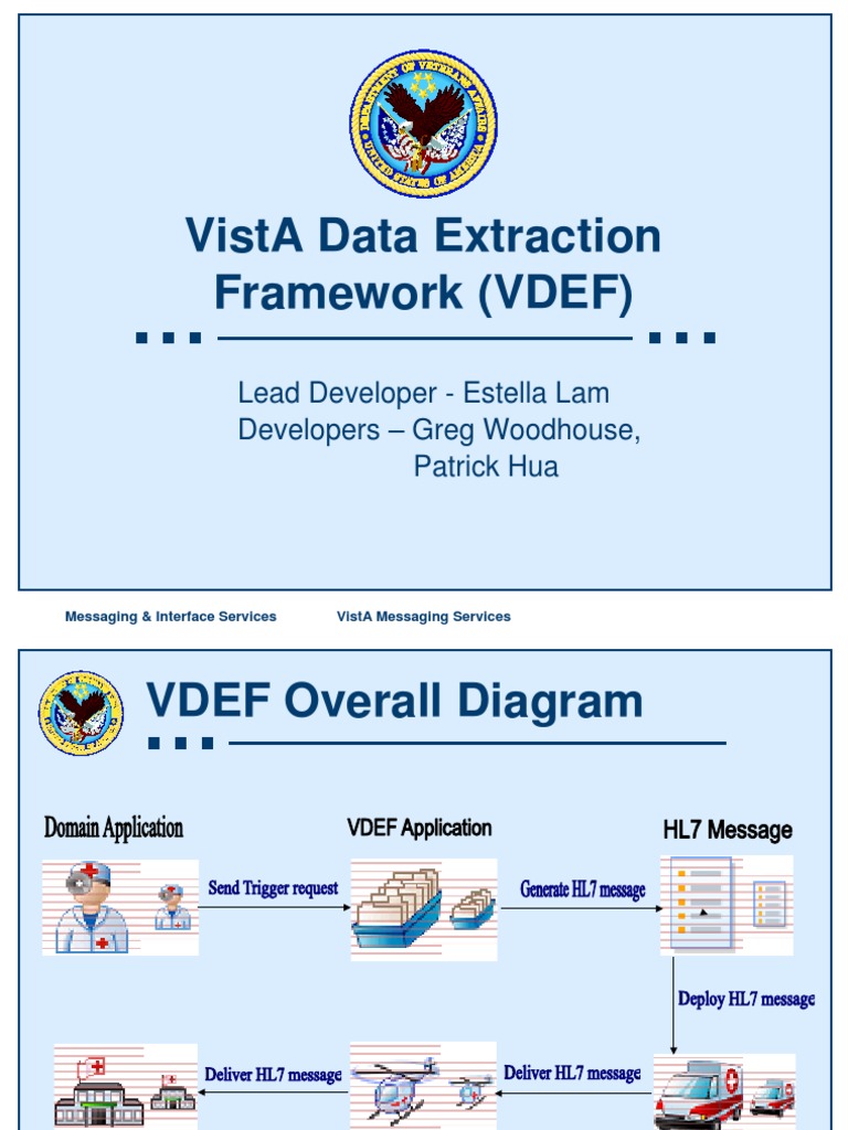 Vista Data Extraction Framework Vdef Vagov Vista Data Extraction ...