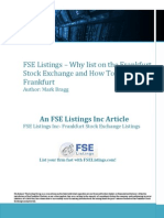 FSE Listings Why List On The Frankfurt Stock Exchange and How To List On Frankfurt