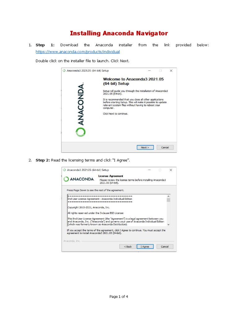 Anaconda Navigator Installation Guide | PDF