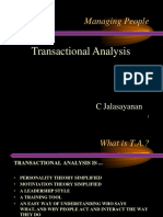 Transactional Analysis: Managing People