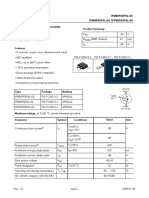 Optimos - P2 Power-Transistor: Product Summary