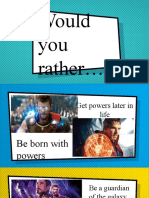 Would You Rather Be a Superhero or Have Superpowers Quiz
