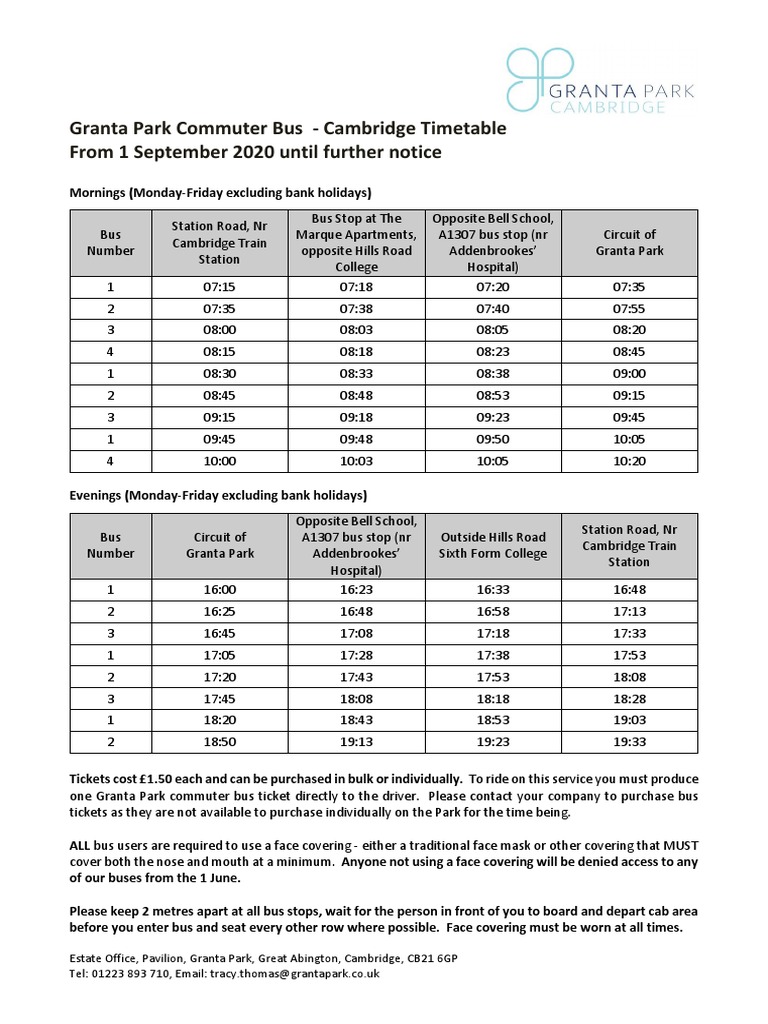 granta-park-commuter-bus-cambridge-timetable-from-1-september-2020