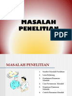 MASALAH PENELITIAN