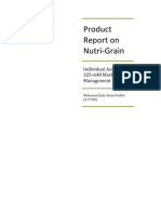 Nutrigrain Product Report