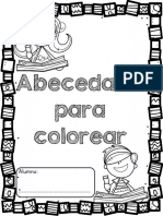 Fichas Abecedario para Colorear