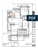 Ground Floor: PLINTH AREA - 147.54 SQ.M SCALE - 1:100