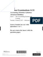 London Examinations GCE: Accounting (Modular Syllabus) Advanced Subsidiary