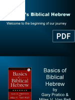 Introduction To Biblical Hebrew - 09 - 27 - 20