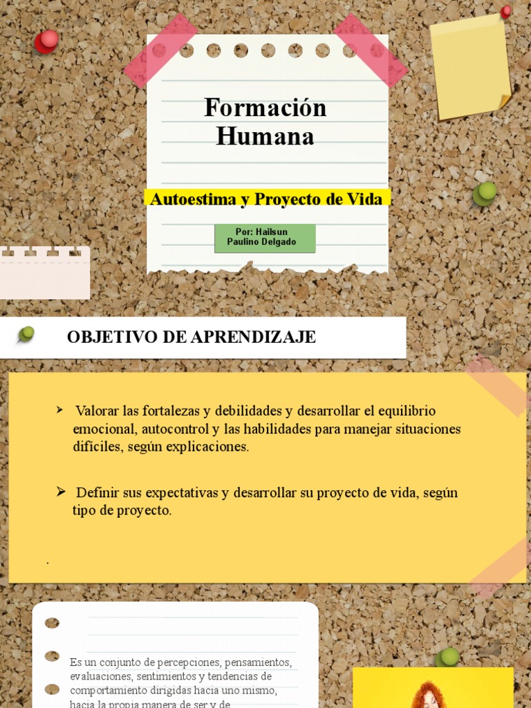 3.autoestima y Proyecto de Vida | PDF | Autoestima | Modificación de ...