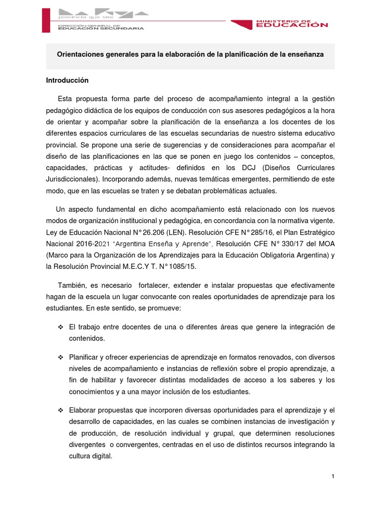 Planificación Educativa en Secundaria | PDF | Evaluación | Aprendizaje