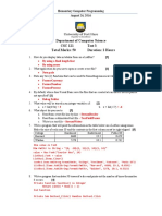 Department of Computer Science CSC 121 Test 3 Total Marks: 50 Duration: 2 Hours