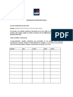 Autorización para NO Rendir Examen TOD303