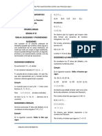 Sucesiones y Progresiones y Sumatorias