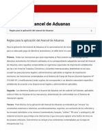 Conocer El Arancel de Aduanas - Reglas para La Aplicación Del Arancel de Aduanas - Gobierno Del Perú