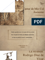 Presentación El Cantar de Mio Cid