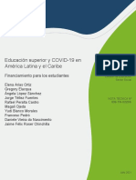 Educacion Superior y COVID 19 en America Latina y El Caribe Financiamiento para Los Estudiantes