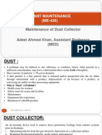 Plant Maintenance (ME-426) : Maintenance of Dust Collector Adeel Ahmed Khan, Assistant Professor (MED)