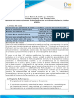 Syllabus Del Curso Diplomado de Profundización en Farmacovigilancia