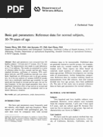 Basic Gait Parameters