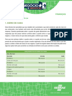 Exemplos - Alimentação Fora Do Lar - 1 - Finanças - Diário de Caixa