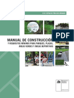 Manual Tecnico de Construccion y Requisitos Minimos Para Parques Plazas Areas Verdes y Areas Deportivas