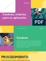 Cesárea, Criterios para Su Aplicación