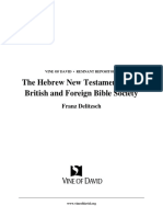 The Hebrew New Testament Deltizsch